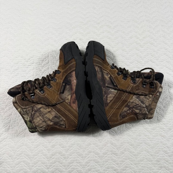 Rocky Kid's 7 Inch Outdoor Camo Brown Waterproof Camo Boots Size US 4M - Picture 6 of 10